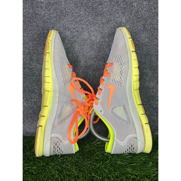 Nike Free 5.0 Running Shoes Women’s US 8.5 Gray Neon Green Orange - Picture 6 of 8